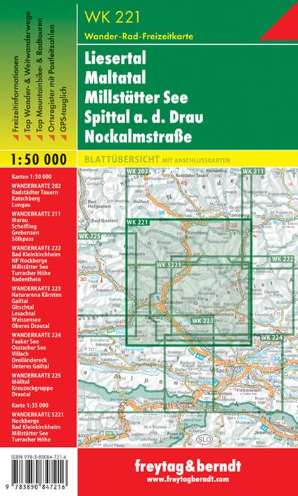 Liesertal Maltatal 1:50.000 - copertina