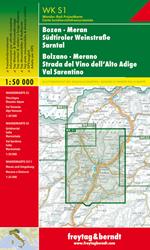 Bolzano, Merano, Strada del vino dell'Alto Adige, Val Sarentino 1:50.00
