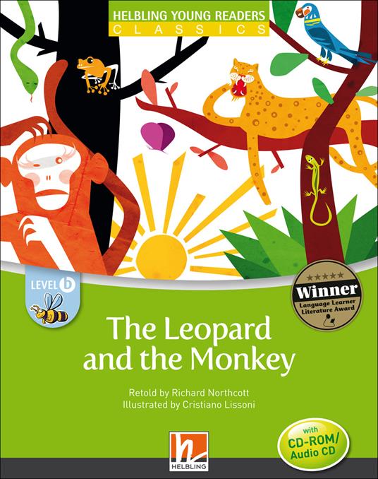  The Leopard and the Monkey.  (Level B - CEFR: A1). Con CD-ROM - copertina