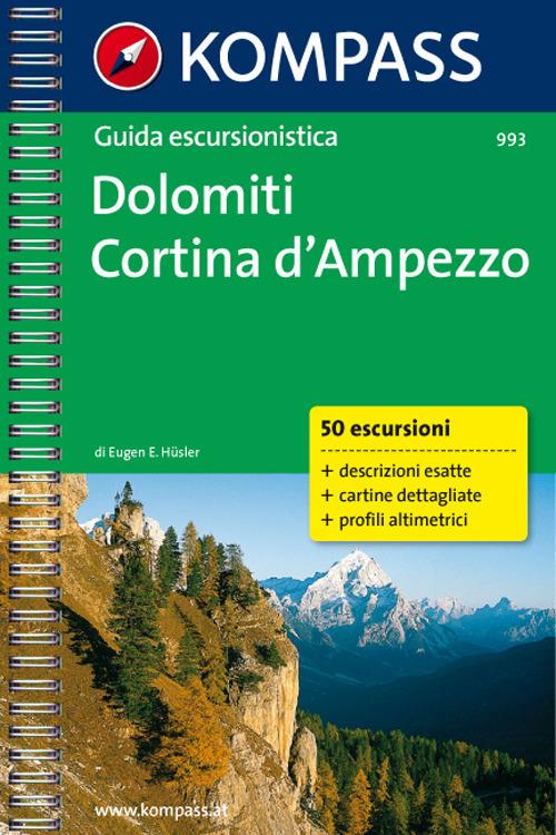 Guida escursionistica n. 993. Dolomiti, Cortina d'Ampezzo - Eugen E. Hüsler - copertina