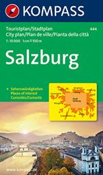 Pianta della città n. 444. Salisburgo-Salzburg 1:10.000. Ediz. bilingue