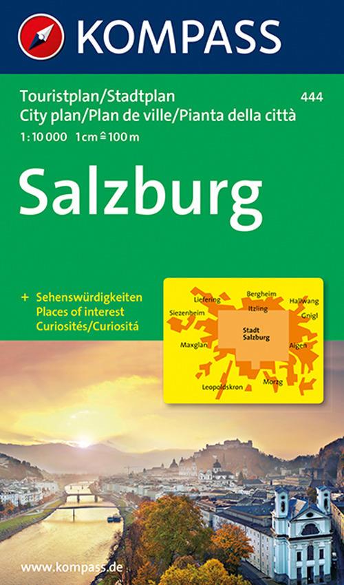 Pianta della città n. 444. Salisburgo-Salzburg 1:10.000. Ediz. bilingue - copertina