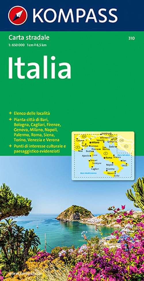Carta stradale n. 310. Italia 1:650.000 - copertina