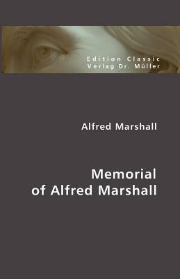 Memorial of Alfred Marshall - Alfred Marshall - cover