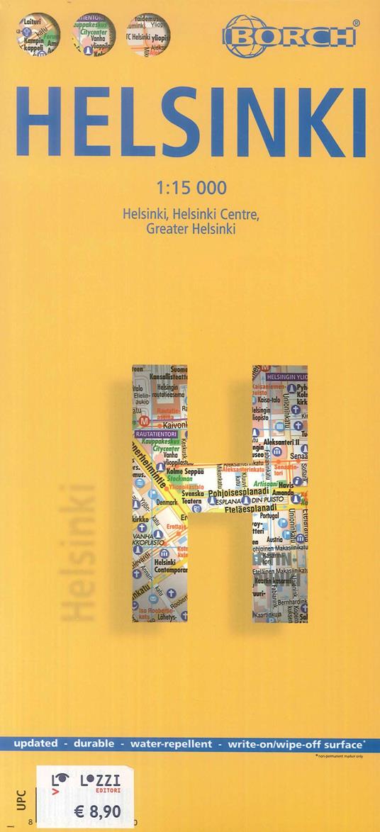 Helsinki. Map Borch 1:15.000 - copertina