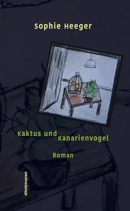 Kaktus und Kanarienvogel