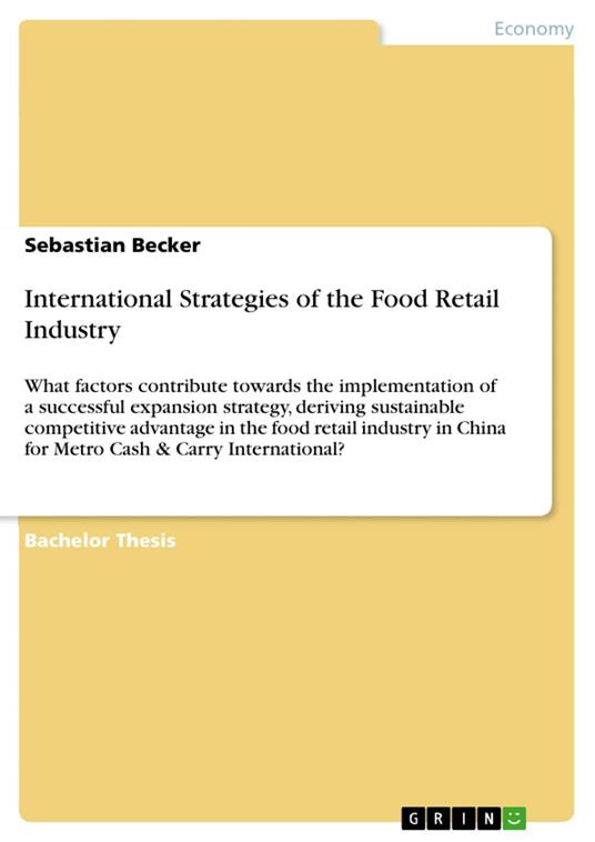 International Strategies of the Food Retail Industry