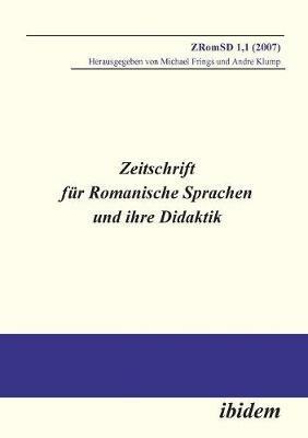 Zeitschrift f r Romanische Sprachen und ihre Didaktik. Heft 1.1 - cover