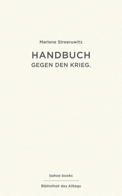 Handbuch gegen den Krieg