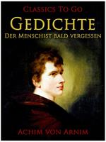 Gedichte-Der Mensch ist bald vergessen
