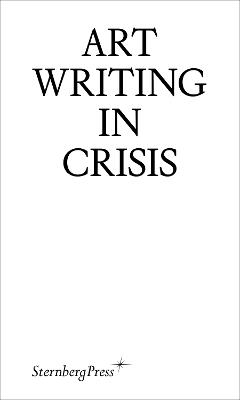 Art Writing in Crisis - cover