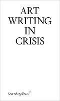 Art Writing in Crisis - cover