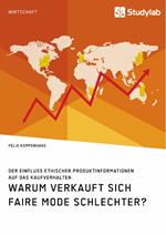Warum verkauft sich faire Mode schlechter? Der Einfluss ethischer Produktinformationen auf das Kaufverhalten