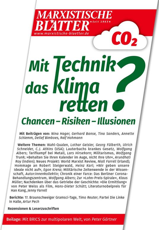 Mit Technik das Klima retten? Chancen – Risiken – Illusionen