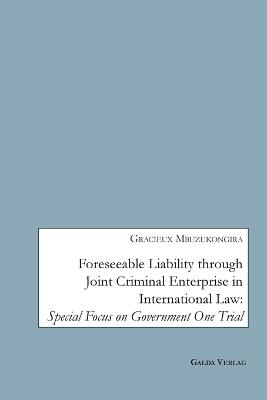 Foreseeable Liability through Joint Criminal Enterprise in International Law: Special Focus on Government One Trial - Gracieux Mbuzukongira - cover