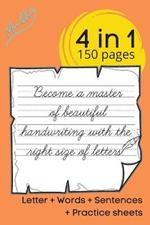 HANDWRITING Practice Books: learn cursive handwriting workbook for adult and childrens cursive writing, english handwriting practice book