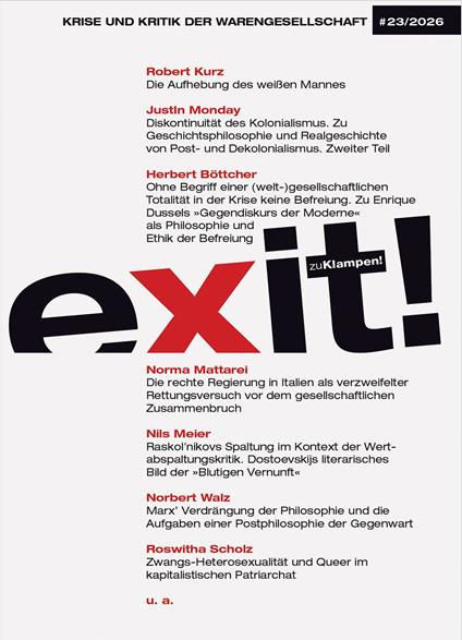 exit! Krise und Kritik der Warengesellschaft 23/2026
