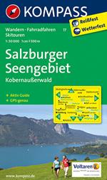 Carta escursionistica n. 17. Salzburger Seengebiet, Kobernaußerwald 1:50.000