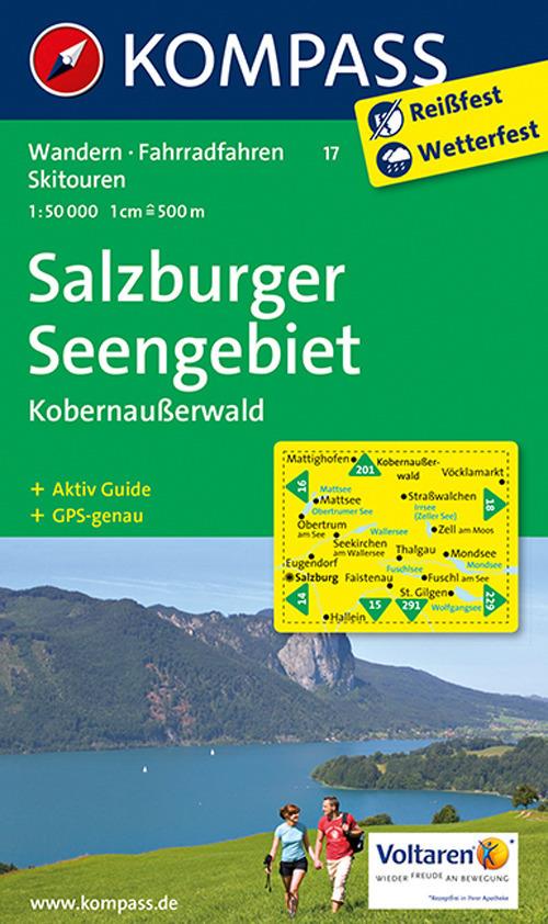 Carta escursionistica n. 17. Salzburger Seengebiet, Kobernaußerwald 1:50.000 - copertina