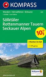 Carta escursionistica n. 223. Sölktäler, Rottenmanner Tauern, Seckauer Alpen 1:55 000 (set di 2 carte)