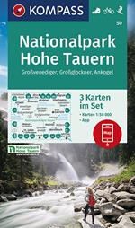 Carta escursionistica n. 50. Nationalpark Hohe Tauern 1:50.000 (set di 3 carte)