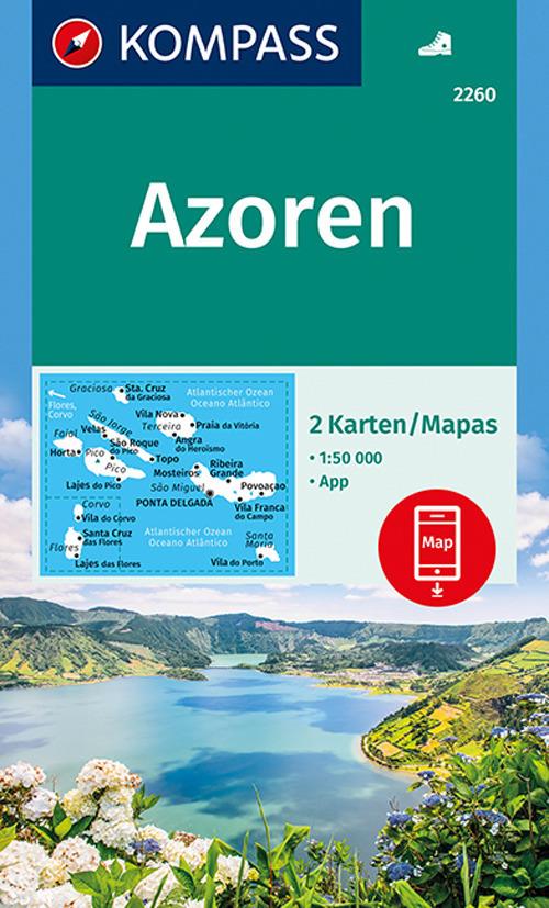 Carta escursionistica n. 2260. Azoren 1:50.000 8set di 2 carte) - copertina