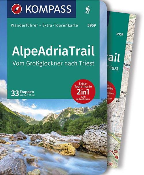 Guida escursionistica n. 5959. AlpeAdriaTrail, Vom Großglockner nachTriest. Con carta - copertina