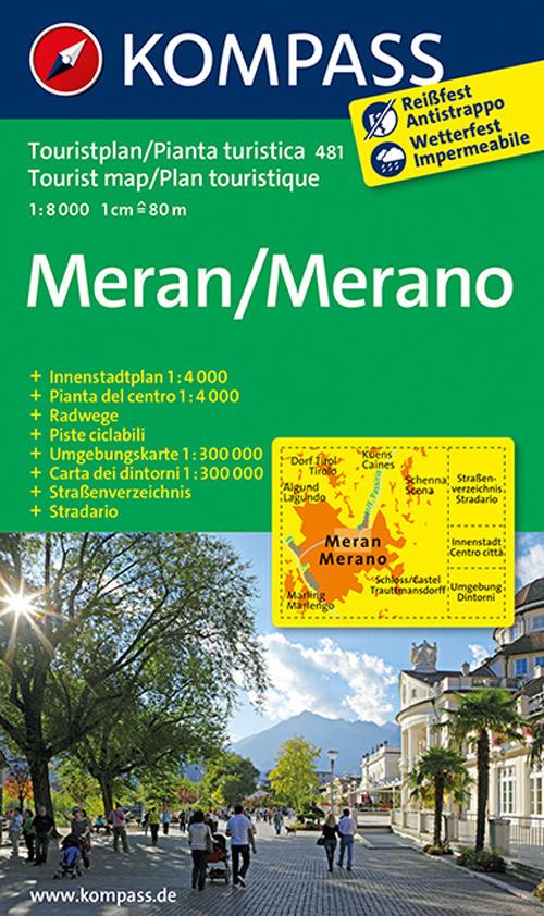Pianta della città n. 481. Merano 1:8.000 - copertina