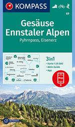 Carta escursionistica n. 69. Gesäuse, Ennstaler Alpen 1:35.000
