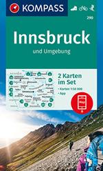 Carta escursionistica n. 290. Innsbruck, rund um 1:50.000 (set di 2 carte)