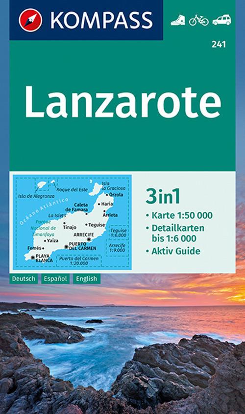 Carta escursionistica n. 241. Lanzarote 1:50.000 - copertina
