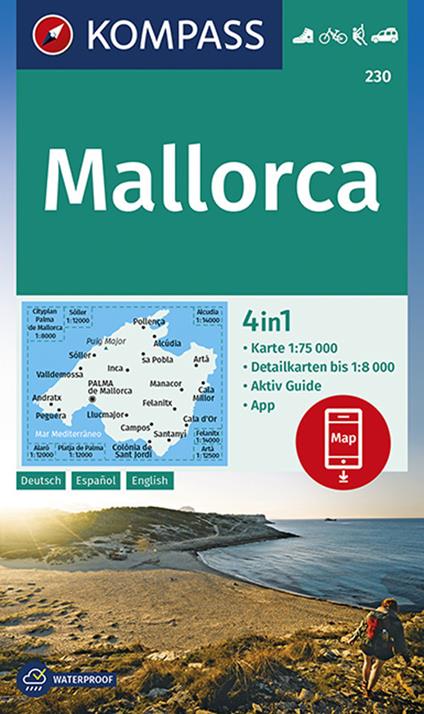 Carta escursionistica n. 230. Mallorca 1:75.000. Ediz. tedesca, spagnola e inglese - copertina