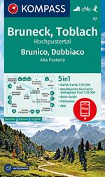 Carta escursionistica n. 57. Brunico, Dobbiaco 1:50.000