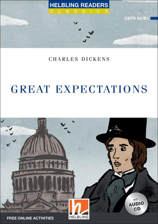  Great expectations. Helbling readers blue series. Level A2-B1. Con e-book. Con espansione online. Con CD-Audio -  Charles Dickens - copertina