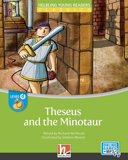 Theseus and the minotaur. Level D. Helbling young readers. Classics. Registrazione in inglese britannico. Con e-zone kids. Con espansione online - copertina