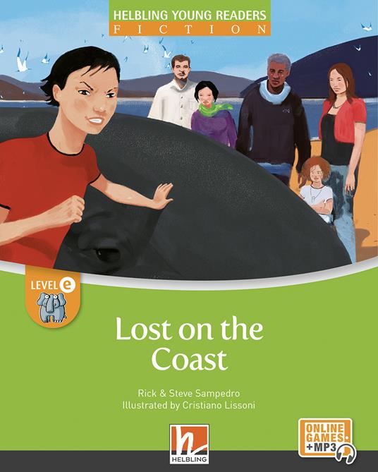 Lost on the coast. Level E. Helbling young readers. Fiction registrazione in inglese britannico. Con e-zone kids. Con espansione online - Rick Sampedro,Steve Sampedro - copertina