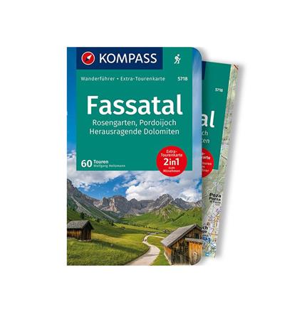Guida escursionistica n. 5718. Fassatal, Rosengarten, Pordoijoch. Con Carta geografica ripiegata - copertina