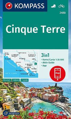 Cartina escursionistica n. 2450 Cinque Terre - copertina