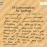 Of Conversation: An Apology (Unabridged)