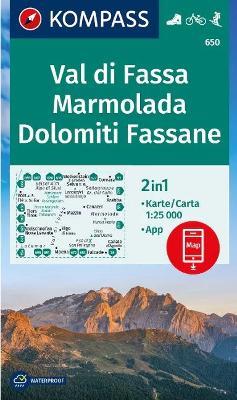 Carta escursionistica Kom 650. Val di Fassa. Marmolada, Dolomiti Fassane - copertina