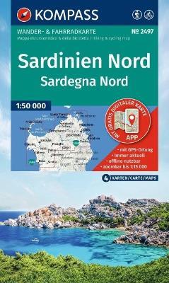 Sardinia North Walking and Cycling Map Set: 2 map set - cover