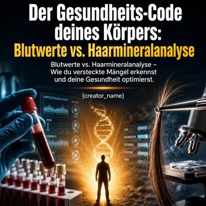 Der Gesundheits-Code deines Körpers: Blutwerte vs. Haarmineralanalyse