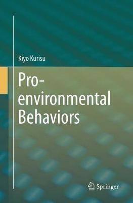 Pro-environmental Behaviors - Kiyo Kurisu - cover