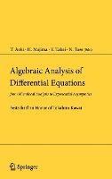 Algebraic Analysis of Differential Equations: from Microlocal Analysis to Exponential Asymptotics - cover