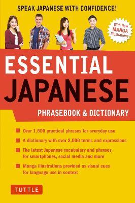 Essential Japanese Phrasebook & Dictionary: Speak Japanese with Confidence! - cover