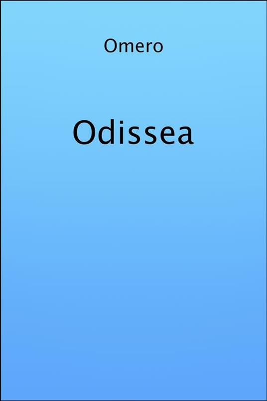 Odissea - Omero,Ippolito Pindemonte - ebook