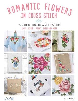 Romantic Flowers in Cross Stitch - Suzana Lima - cover
