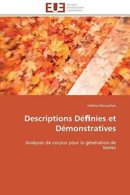 Descriptions D  Nies Et D monstratives - Manuelian-H - cover