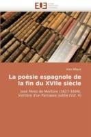 La Po sie Espagnole de la Fin Du Xviie Si cle - Begue-A - cover
