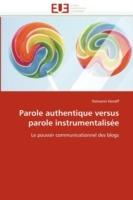 Parole Authentique Versus Parole Instrumentalis e - Henaff-N - cover
